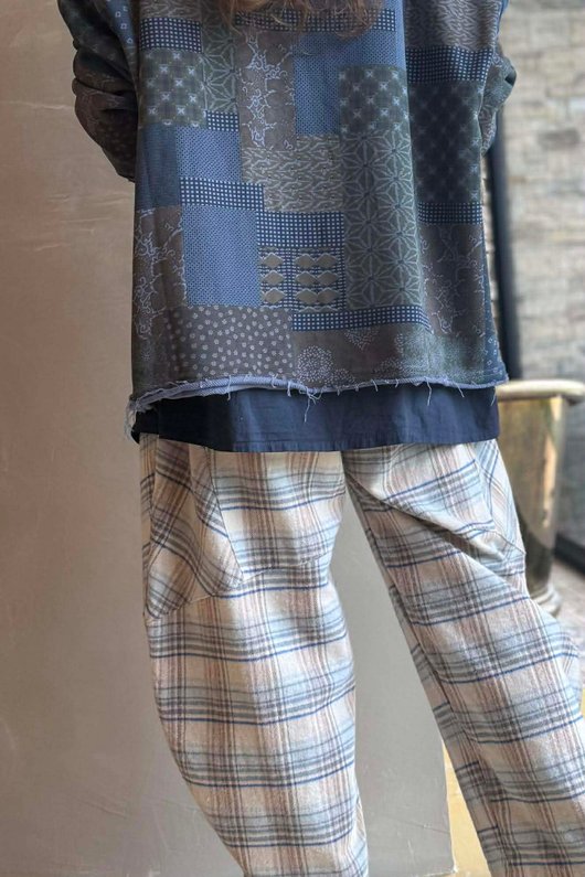 Hippie Shake Patchwork Sweatshirt Denim